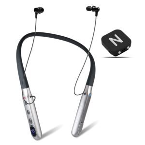 Neosonic Rechargeable Hearing Amplifier to Aid TV Watching and Conversation, Wireless Neckband Headphones for Seniors & Adults, Remote Microphone Noise Cancelling - NW10 Pro