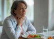 What causes trouble swallowing?